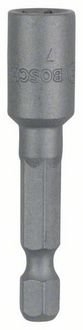 Produktbild: Bosch Accessories 2608550070 Steckschl&uuml;ssel-Maschinenaufnahme 7 mm Antrieb 1/4" (6.3 mm) 50 mm 1 St.