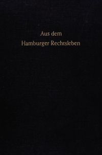 Produktbild: Aus dem Hamburger Rechtsleben.