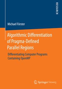 Produktbild: Algorithmic Differentiation of Pragma-Defined Parallel Regions