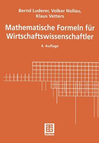 Produktbild: Mathematische Formeln f&uuml;r Wirtschaftswissenschaftler