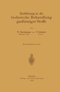 Produktbild: Einf&uuml;hrung in die technische Behandlung gasf&ouml;rmiger Stoffe