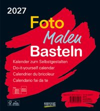 Produktbild Foto-Malen-Basteln Bastelkalender schwarz 2027
