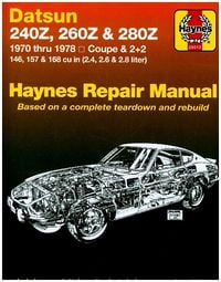 Produktbild: Datsun 240Z (1970-1973), 260Z (1974-1975) & 280Z (1976-1978) Haynes Repair Manual (USA)