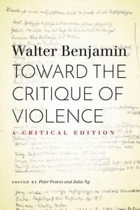 Produktbild: Toward the Critique of Violence