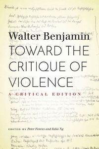 Produktbild: Toward the Critique of Violence