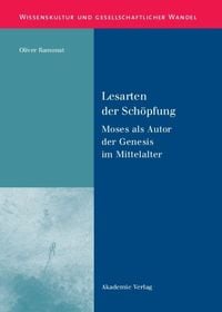 Produktbild: Lesarten der Sch&ouml;pfung