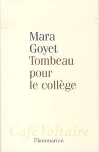 Produktbild: Tombeau pour le coll&egrave;ge