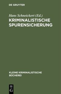 Produktbild: Kriminalistische Spurensicherung
