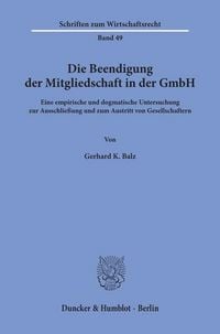 Produktbild: Die Beendigung der Mitgliedschaft in der GmbH.