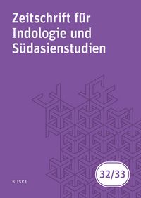Produktbild: Zeitschrift f&uuml;r Indologie und S&uuml;dasienstudien, Band 32 (2015) / 33 (2016)