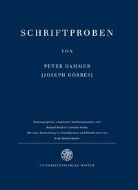 Produktbild: Schriftproben von Peter Hammer [Joseph G&ouml;rres]