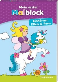 Produktbild: Mein erster Malblock. Einh&ouml;rner, Elfen und Feen