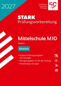 Produktbild: STARK Deutsch 10. Klasse - M10 Mittelschule 2027 Bayern - Pr&uuml;fungsvorbereitung