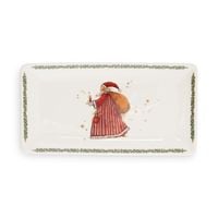 Produktbild: Porzellantablett Weihnachtsmann