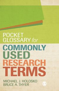 Produktbild: Pocket Glossary for Commonly Used Research Terms