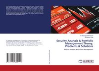 Produktbild: Security Analysis & Portfolio Management Theory, Problems & Solutions