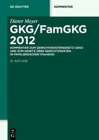 Bild vom Artikel GKG/FamGKG 2012 vom Autor Dieter Meyer