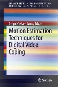 Produktbild: Motion Estimation Techniques for Digital Video Coding
