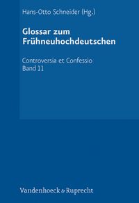 Produktbild: Glossar zum Fr&uuml;hneuhochdeutschen