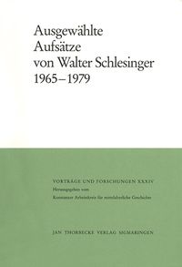 Produktbild: Ausgew&auml;hlte Aufs&auml;tze von Walter Schlesinger 1965-1979