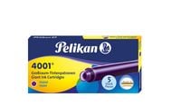 Produktbild: Pelikan Tintenpatronen 4001&reg; Set mit 5 Gro&szlig;raum-Patronen, Violett