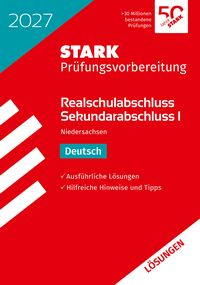 Produktbild: STARK L&ouml;sungen zu Deutsch - Realschulabschluss 2027 Niedersachsen - Pr&uuml;fungsvorbereitung