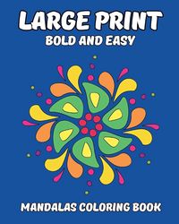 Produktbild: Large Print Bold and Easy Mandalas Coloring Book