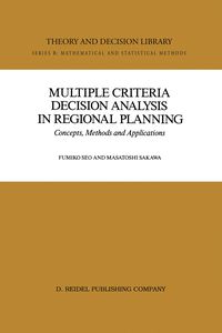 Produktbild: Multiple Criteria Decision Analysis in Regional Planning