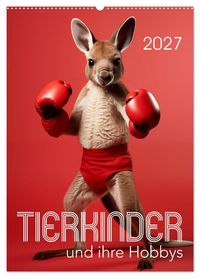Produktbild: Tierkinder und ihre Hobbys (Wandkalender 2027 DIN A2 hoch), CALVENDO Monatskalender