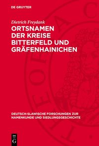 Produktbild: Ortsnamen der Kreise Bitterfeld und Gr&auml;fenhainichen