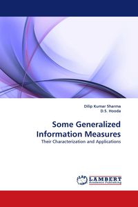Produktbild: Some Generalized Information Measures