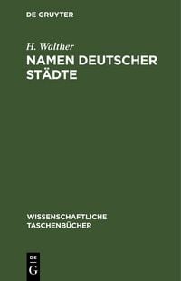 Produktbild: Namen deutscher St&auml;dte
