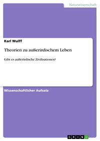Produktbild: Theorien zu au&szlig;erirdischem Leben
