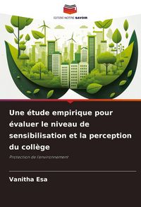 Produktbild: Une &eacute;tude empirique pour &eacute;valuer le niveau de sensibilisation et la perception du coll&egrave;ge