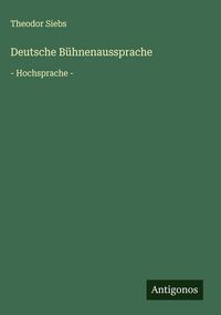 Produktbild: Deutsche B&uuml;hnenaussprache