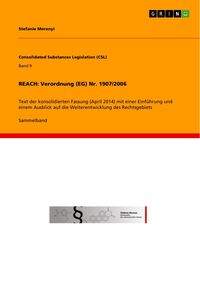 Produktbild: REACH: Verordnung (EG) Nr. 1907/2006