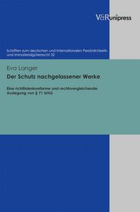 Produktbild: Der Schutz nachgelassener Werke