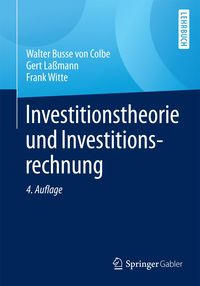 Produktbild: Investitionstheorie und Investitionsrechnung