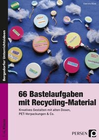 Produktbild: 66 Bastelaufgaben mit Recycling-Material