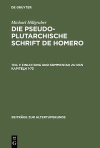 Produktbild: Einleitung und Kommentar zu den Kapiteln 1-73