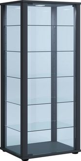 Produktbild: Holz Glas Stand Vitrine Sammelvitrine Kavisa L
