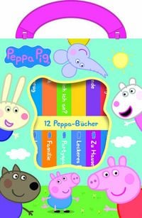 Produktbild: Peppa Pig - Meine erste Bibliothek - B&uuml;cherbox mit 12 Pappbilderb&uuml;chern - Peppa Wutz