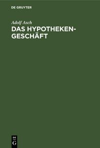 Produktbild: Das Hypothekengesch&auml;ft