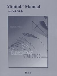 Produktbild: Triola, M: Minitab Manual for the Triola Statistics Series