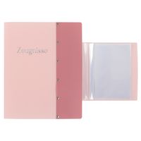 Produktbild: Idena Zeugnismappe Sichtbuch mit 12 Klarsichth&uuml;llen 100&micro; pastell rosa DIN A4