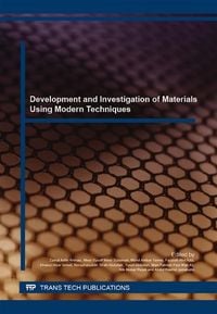 Produktbild: Development and Investigation of Materials Using Modern Techniques