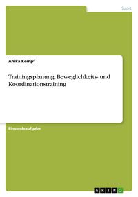 Produktbild: Trainingsplanung. Beweglichkeits- und Koordinationstraining