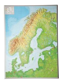 Produktbild: Markgraf, A: Relief Skandinavien 1:2.900.000