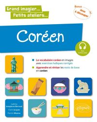 Produktbild: Cor&eacute;en en images avec exercices ludiques. Apprendre et r&eacute;viser les mots de base. A1