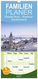 Produktbild: Familienplaner 2027 - Elbetal Nord - Radland Deutschland mit 5 Spalten (Wandkalender, 21 x 45 cm) CALVENDO